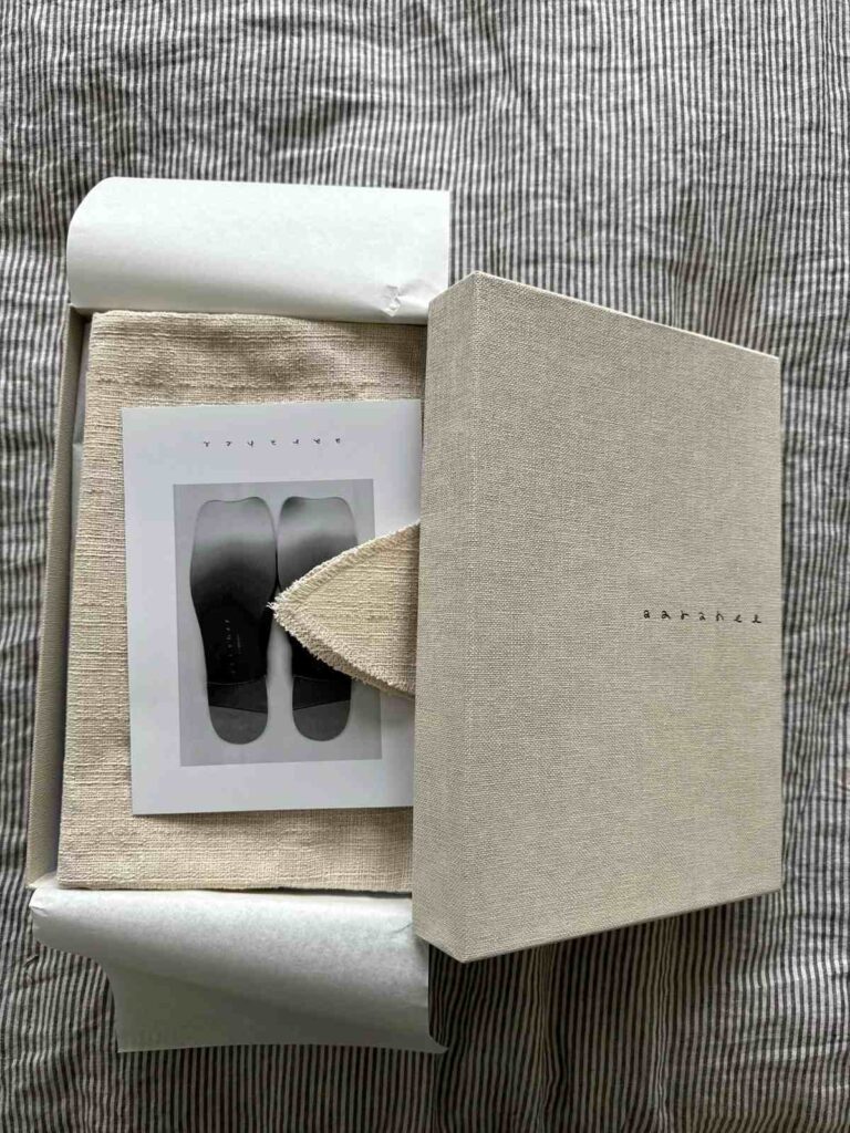 Luxury Shoe Boxes: 10 Design Ideas to Elevate Your Footwear Brand Minimal Linen Shoe Box 768x1024 - Luxury Shoe Boxes: 10 Design Ideas to Elevate Your Footwear Brand