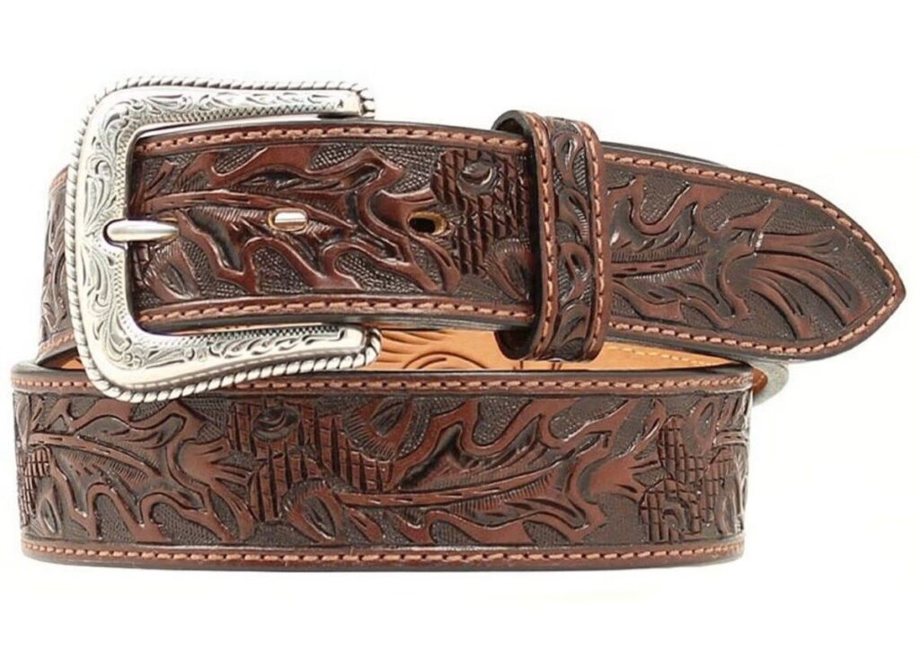 Nocona-Tooled-Leather-Belt Nocona-Tooled-Leather-Belt