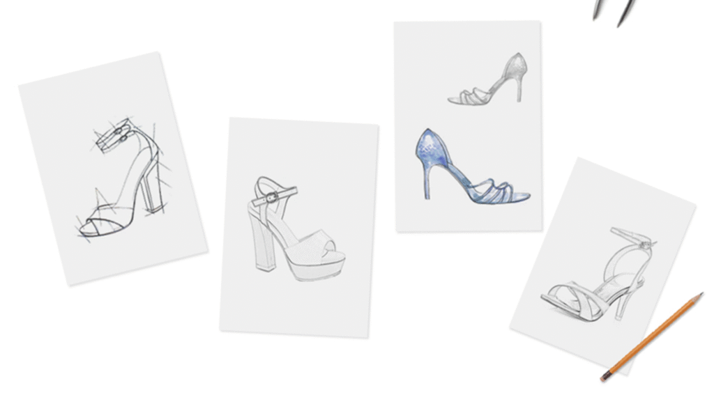 High-end luxury footwear manufacturing process in a modern shoe factory